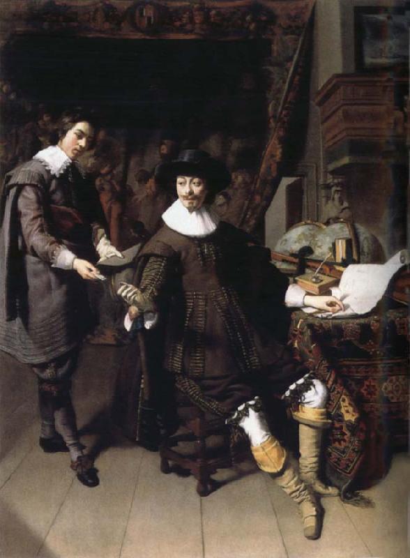 REMBRANDT Harmenszoon van Rijn Constantijn Huygens and His Secretary oil painting image